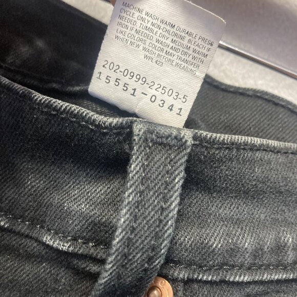 Vintage Y2K Levis 550 Jeans Womens 8 Black High Rise Relaxed Fit Tapered Retro - Picture 11 of 14